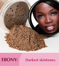 Ebony: Darkest skintones.
