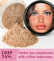 Deep Tan: Darker tan complexions with yellow undertones.